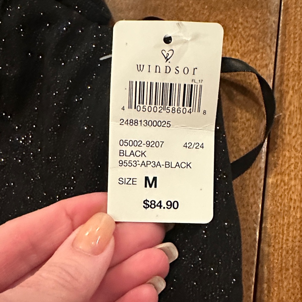 Windsor Black Dress with Glitter size medium - Picture 5 of 7